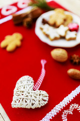 Fototapeta premium Christmas baking and christmas decoration