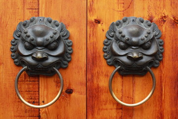 Lion Head Chinese Door Knob, Chengdu, China