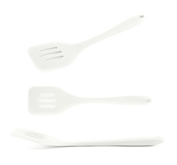 Cooking silicone spatula isolated