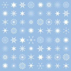 Fototapeta na wymiar Seamless Pattern With Snowflakes
