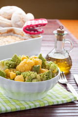 Insalata di cavolfiori colorati