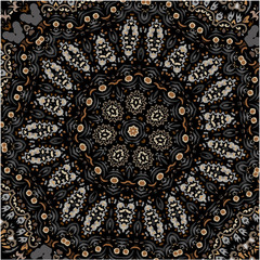 Fractal abstract ethnic patterns for design or texture