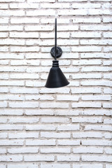 Obraz premium brick wall with lamp