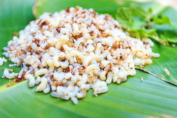 Eggs of red ant, Favorite food in northeast of Thailand, Availab