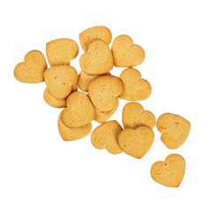 Heart shaped cookies pile