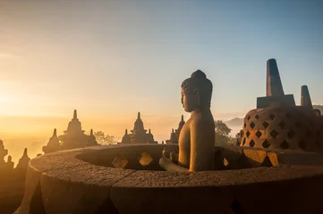 Rolgordijnen zonder boren Indonesië Borobudur-tempel