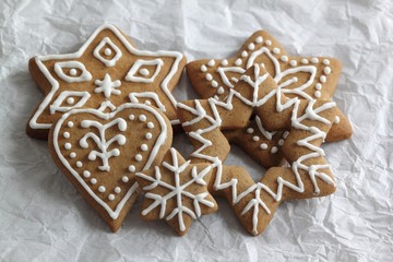 Obraz na płótnie Canvas Gingerbread cookies.