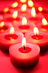 Red candles background