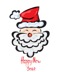 Santa Claus isolated on a white background