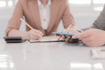 Business people discussing during a meeting