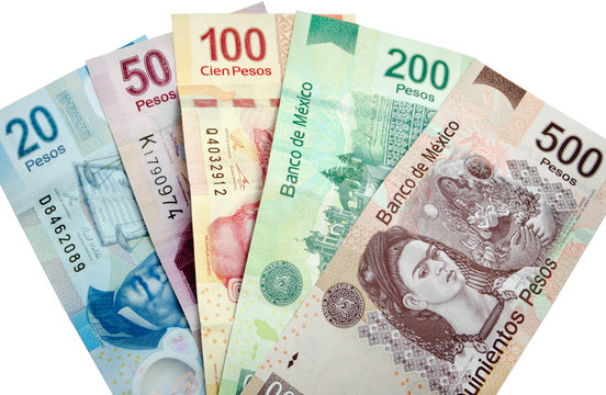 Mexican Pesos isolated