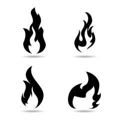 Collection of fire icons