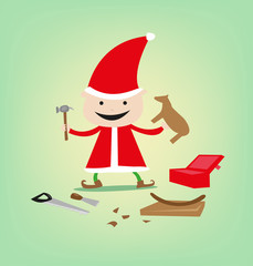 Sculpting Elf for Christmas Toys and Gifts for Santa gifts