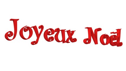 Joyeux Noël -typo festive- rouge