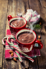 Red cup of cocoa