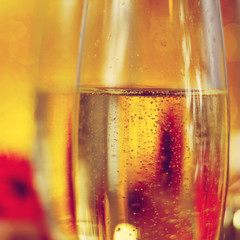 glasses with champagne