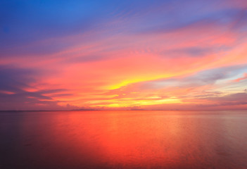 Fototapeta na wymiar Sunset at Samui island, Thailand