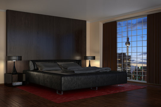 Modern Bedroom - Hotel Room - Shot 2