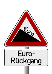 Obraz premium Euro-Rückgang