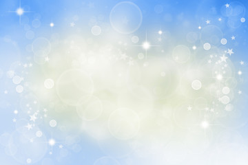 Magical abstract stars and circles sky background