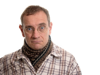 Obraz premium erkälteter Mann