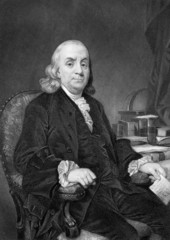 Benjamin Franklin - obrazy, fototapety, plakaty