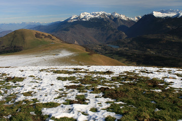 La Chaîne de Belledonne vue de la Peyrouse