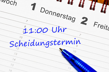 Scheidungstermin