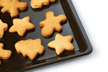 Christmas cookies on the pan