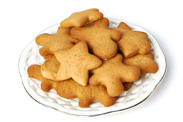 Christmas cookies on a plate