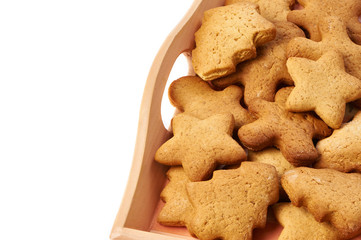 Christmas cookies on tray