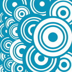 Blue Abstract Vector Circle Background