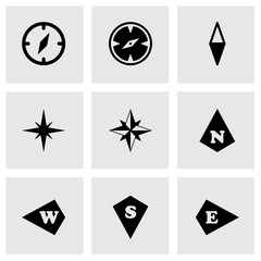 Vector compass icon set - 74451728