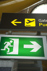 exit and departure signals