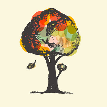Colorful Vector Tree