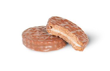 Whole And Bitten Off Chocolate Cookies