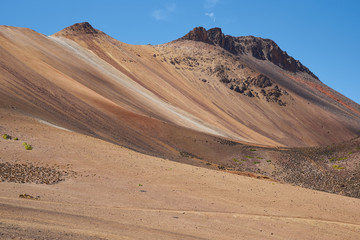Fototapeta na wymiar Colourful desert landscape in Lauca National Park