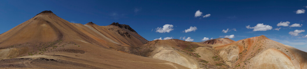 Colourful desert landscape in Lauca National Park