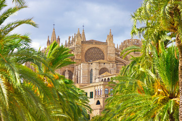 The Cathedral of Santa Maria of Palma de Mallorca, La Seu, Spain © MF