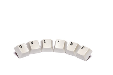 word from computer keypad buttons online
