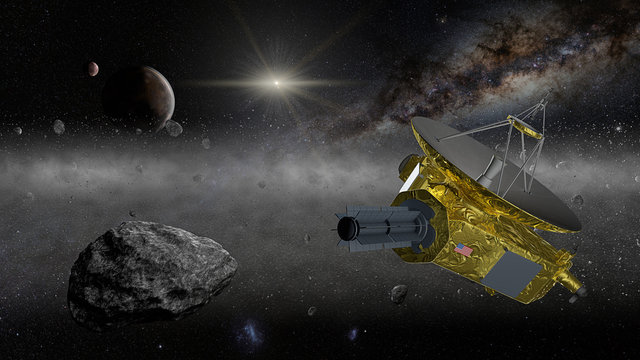 New Horizons space probe in the Kuiper belt