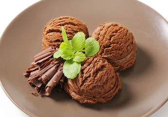 Double chocolate ice cream