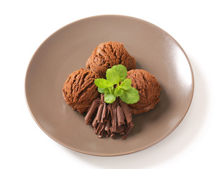 Double chocolate ice cream