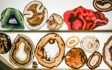 Exhibition of minerals