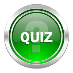 quiz icon, green button