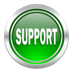support icon, green button