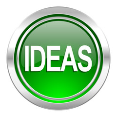 ideas icon, green button