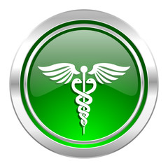 emergency icon, green button, hospital sign
