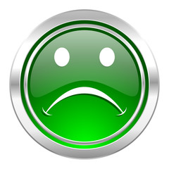 cry icon, green button