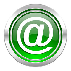 email icon, green button